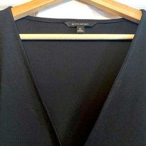 Banana Republic Black Wrap Dress